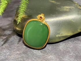 【御珠宫坊】金镶碧玉吊坠