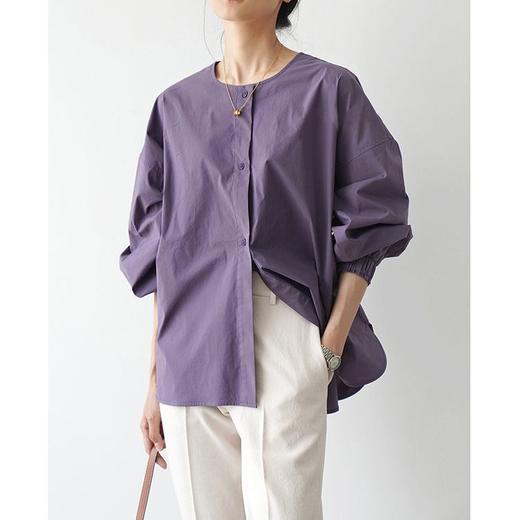 裁缝学苑AX127 宽松落肩圆领衬衫纸样女装衬衣上衣裁剪做衣服样板 商品图1