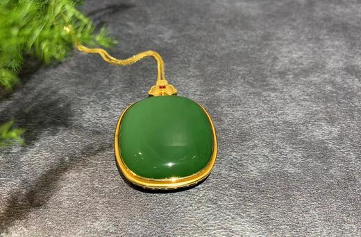 【御珠宫坊】金镶碧玉吊坠 商品图1