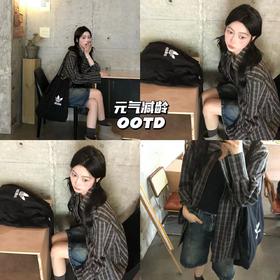 23AW | 元气减龄OOTD, 格子衬衫搭短裤，青春气息好浓郁！🌟