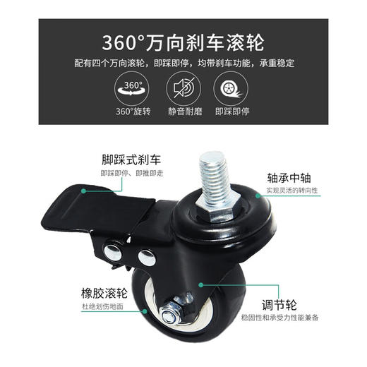 卡洛奇（kaloc） 可移动电视支架推车通用(50-90)英寸电视机落地支架显示器视频会议立式挂架 铝柱大屏版KLC-190（50-90英寸） 双铝立柱，静音滚轮，一体式底座。工厂直营，质保五年 商品图6