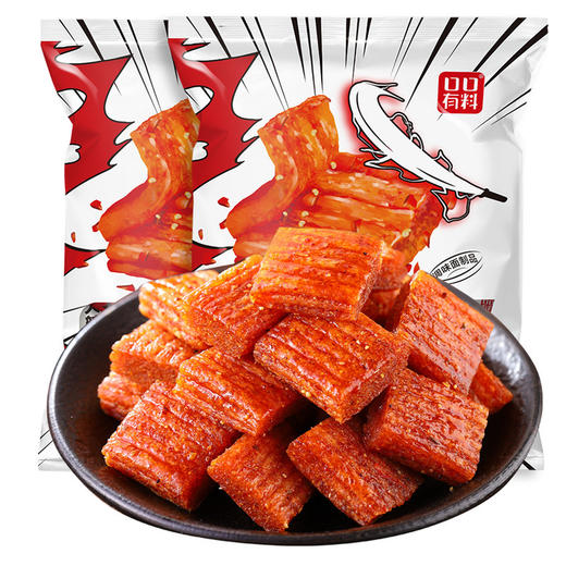 【麻辣香甜有嚼劲！素大刀肉辣条】鲜嫩多汁，似肉口感，网红辣片大礼包，唇齿留香，辣而不嗆，小零食小吃8090后怀旧网红辣片大礼包休闲食品素肉放心吃进口中老年健康 商品图3