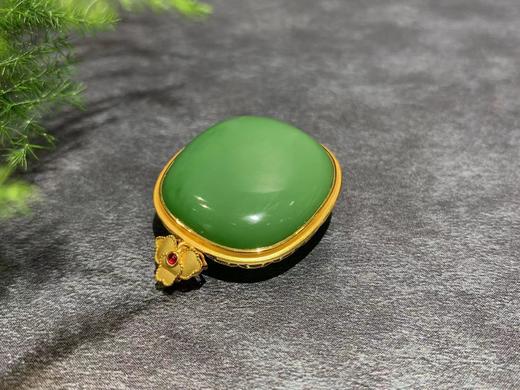 【御珠宫坊】金镶碧玉吊坠 商品图3