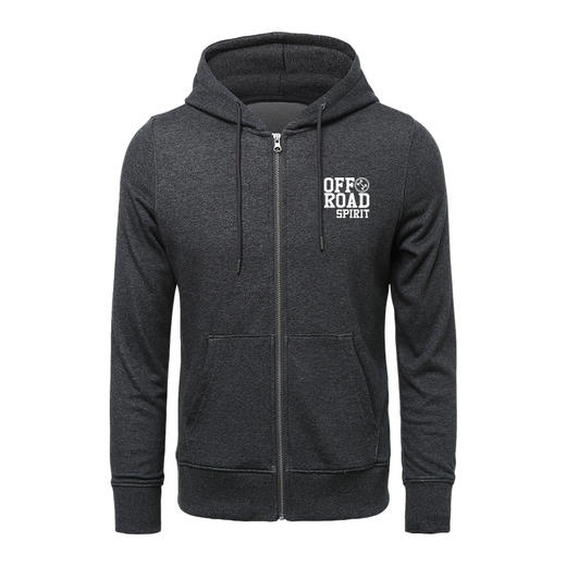 自由基地秋冬新款男士套头拉链卫衣300克毛圈款越野车群插图图案 NMT-2072 商品图4