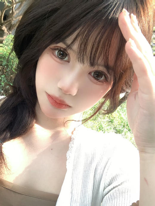 【大直径】Ealla girl- 栗羊驼-14.5mm【年抛 度数0-800度 无525/575】 商品图2