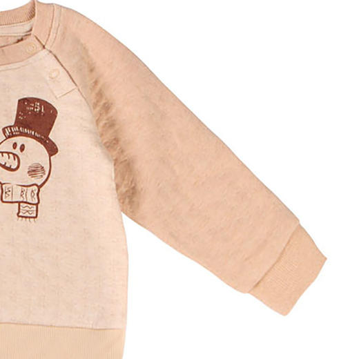 棉果果秋冬季新疆彩棉男童女童套头T恤M401140117610 商品图2