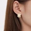 Oflye潮流饰品 轻奢金色耳环女小众设计气质耳钉时尚百搭耳饰 商品缩略图0