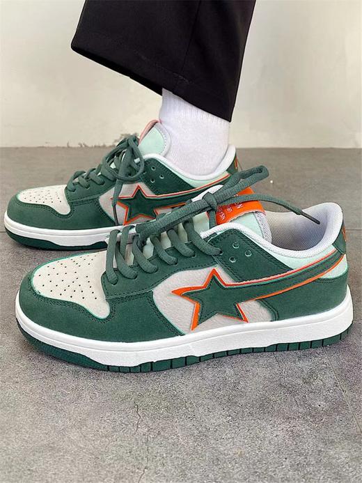「四款配色！男女同款」男鞋美式小众流星防滑板鞋 男春季2023新款设计款休闲运动鞋子 商品图3