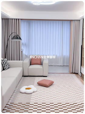 网购窗帘成功下车，是我喜欢的奶油白！