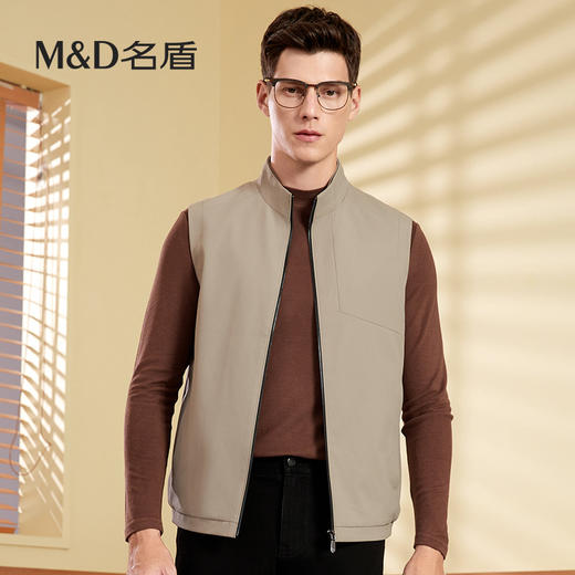 【名盾】MD名盾背心外套商务男秋冬新品中青年无袖马甲56551 商品图0