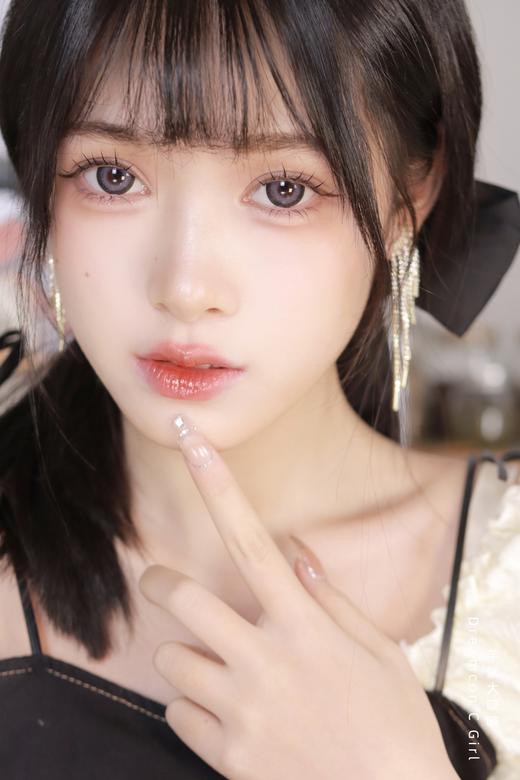 正品年抛 Dreamcon c girl系列芋紫大啵啵美瞳 直径14.5着色直径13.8  韩国产 商品图6