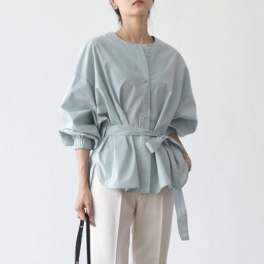 裁缝学苑AX127 宽松落肩圆领衬衫纸样女装衬衣上衣裁剪做衣服样板 商品图2