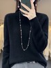 QH-NJRG866毛衣感慵懒风针织衫上衣秋冬新款半高领羊毛衫女纯色套头长袖 商品缩略图2