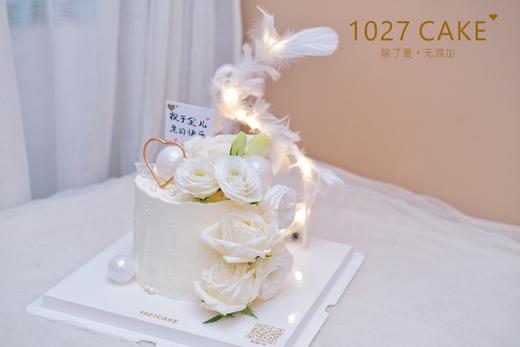 1027CAKE | 白色鲜花主题蛋糕 仙女 商品图2
