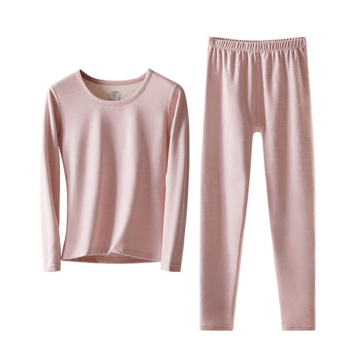 秋冬季【羊绒蚕丝无痕保暖内衣】ab面加绒发热打底  修身秋衣秋裤套装  商品图4