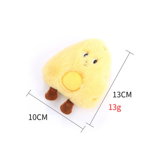 【手感柔软舒适，无刺激性！】宠物用品早餐系列毛绒玩具，猫狗用都有可爱毛绒造型，能够激发宠物的天性，帮助它们消耗多余的精力lm 商品图6