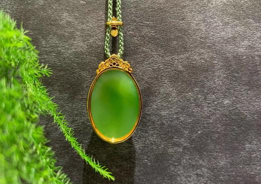 【御珠宫坊】金镶碧玉吊坠 商品图2