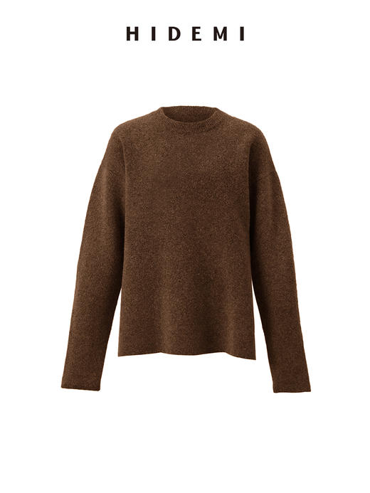 HIDEMI 骆驼毛羊毛花纱混纺加厚款毛衣半身裙套装 毛衣/半身裙 商品图10