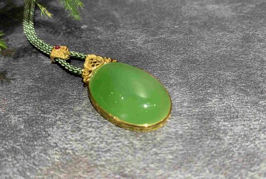 【御珠宫坊】金镶碧玉吊坠 商品图4