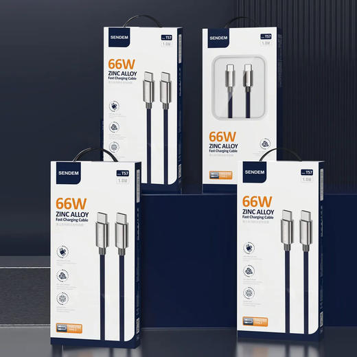 声顿T57苹果15 双type-c数据线 商品图4