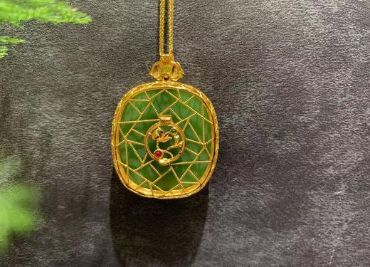 【御珠宫坊】金镶碧玉吊坠 商品图4