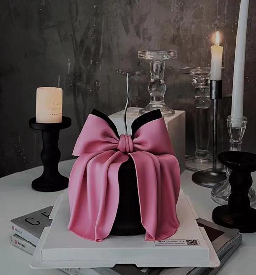 黑巢-黑粉辣妹翻糖蛋糕生日蛋糕 商品图0