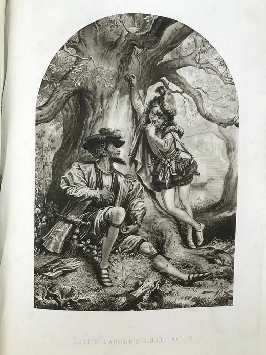 据第一对开本重新珂罗版印刷！约1880年 莎士比亚全集（全3卷） 派顿爵士精美版画插图 全真皮精装 商品图7