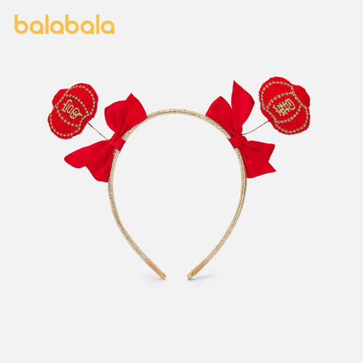 巴拉巴拉女童发饰新年发箍国风头箍可爱甜美网红头饰百搭汉服喜庆 商品图0