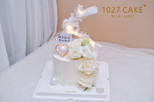 1027CAKE | 白色鲜花主题蛋糕 仙女 商品图0