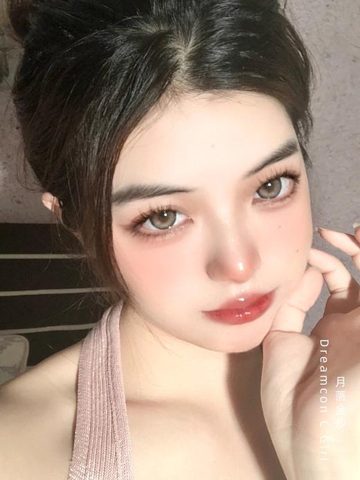 正品年抛 Dreamcon c girl系列月落金沙美瞳 直径14.5着色直径13.8  韩国产 商品图8