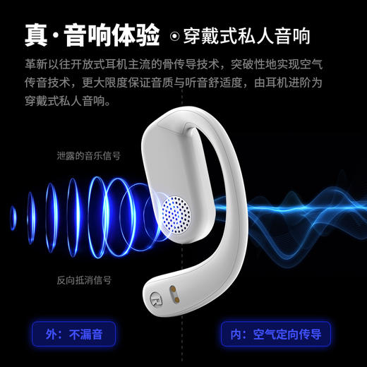 小幽不入耳开放式智能运动无线蓝牙耳机 挂耳式续航防水Z6 商品图4