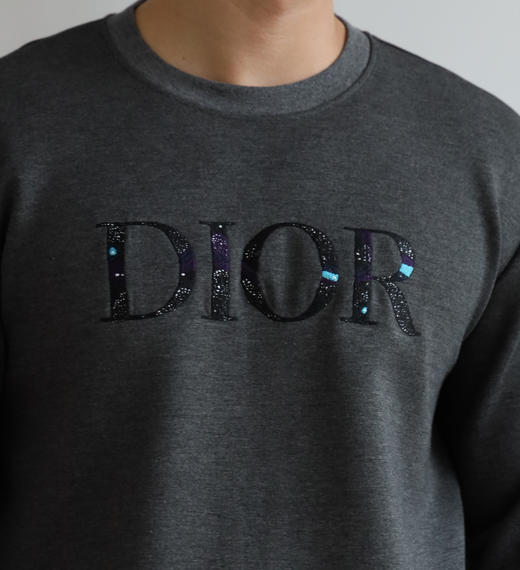 断码特清 只有黑灰 双面平纹丝光弹力混纺 圆领卫衣 WY743 商品图5