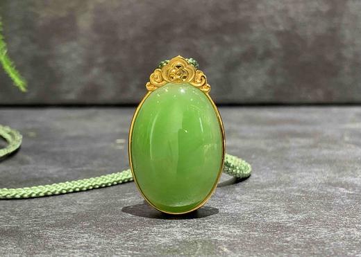【御珠宫坊】金镶碧玉吊坠 商品图3