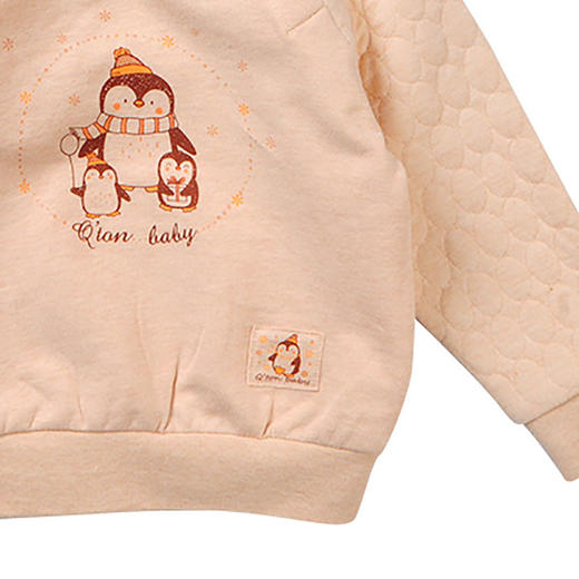 棉果果秋冬季新疆彩棉男童女童圆领卫衣M401180118693 商品图2