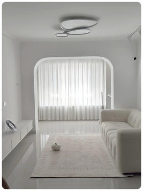 小户型客厅！阳台装层纱足够了！