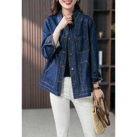 原形复古牛仔外套女2023秋季新款韩版宽松百搭休闲长袖夹克上衣