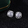 子佩集S925银【水月初见】耳钉【Y-9548】猫眼石2310 商品缩略图1