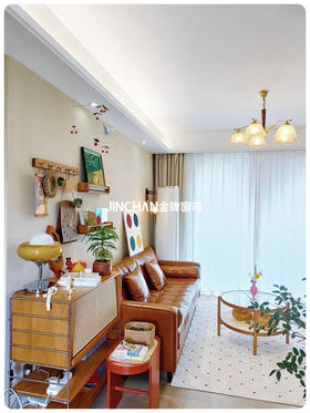 普通人的复古小家✨全靠软装改造73平精装房