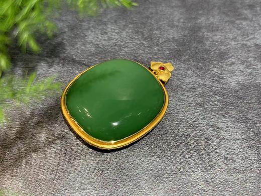 【御珠宫坊】金镶碧玉吊坠 商品图2
