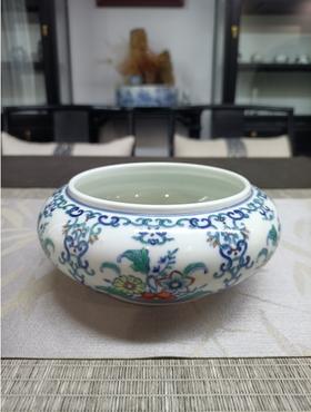 斗彩折枝花卉水浅