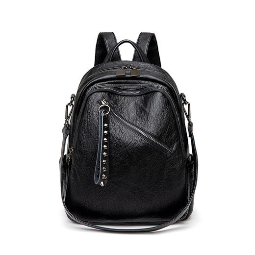 新款韩版百搭简约时尚休闲大容量软皮双肩包NS-2006 商品图4