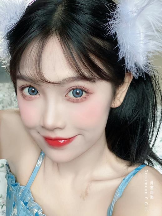正品年抛 Dreamcon c girl系列月落深海美瞳 直径14.5着色直径13.8  韩国产 商品图4