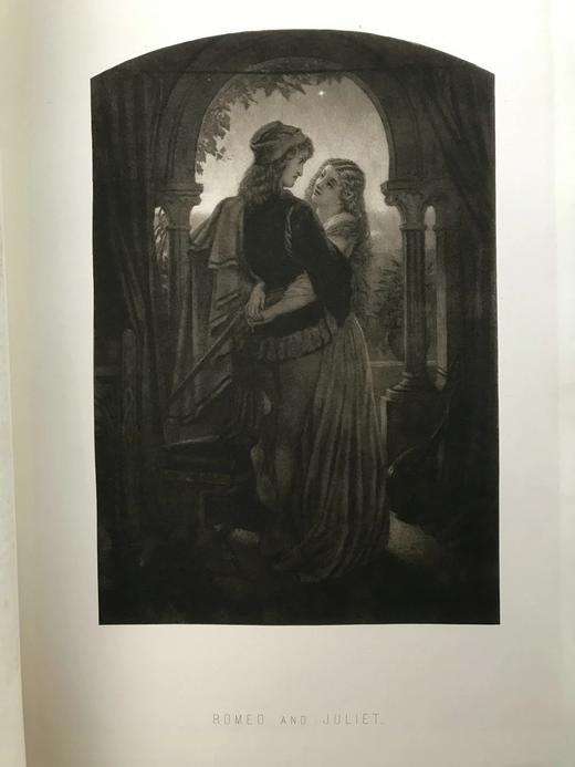 据第一对开本重新珂罗版印刷！约1880年 莎士比亚全集（全3卷） 派顿爵士精美版画插图 全真皮精装 商品图13