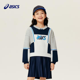 ASICS/亚瑟士童装秋冬男女儿童新款运动时尚针织收腰连衣裙
