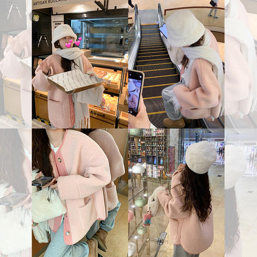 <曾小咸推荐>现货秒杀 ！微信超特价！ 撞色边羊羔毛外套 日常229 立减89.01 秒杀139.99！！ 商品图3