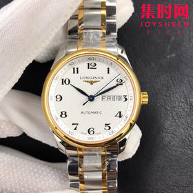 新升级版 浪琴v3名匠双历系列😎ི 间玫金钻面 经典爆款推荐，原装级蓝宝石镜面，表盘38.5mm 316L精钢表壳表带 ETA2836-2自动上链机械机芯