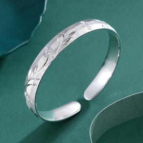 子佩集S999银【暮花天】手镯【YHSZ114】2310