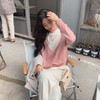 【金蘑菇菇 夹心棉花糖】藏住小肚子实穿显瘦假两件针织衫上衣女 商品缩略图0