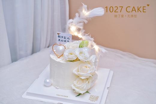 1027CAKE | 白色鲜花主题蛋糕 仙女 商品图1