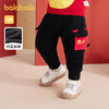巴拉巴拉宝宝裤子婴儿长裤男童休闲裤女童新款童装加绒可爱萌 商品缩略图0
